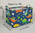 Kids Storage Basket with Blue Dinosaur Pattern, Rectangle Laundry Hamper, Baby Toys Storage Box with Handles for Boys
