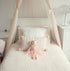 Lilly The Bunny, Beautiful Cream Cotton Linen Plush Doll with Floppy Ears, Authentic Pink Ballerina Tutu, Cuddly Fur Top