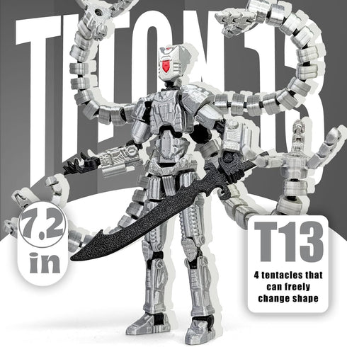 Aesinos T13 3D T13 13 d13 5.5inch) Assembly Completed Action Figure Printed Multi-Jointed Movable Nova Robot