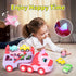 1 2 3 7-in-1 1-3 2-4, 1 2 3 newcrave Toys for Year Old Girl, Carrier Truck with Light & Music, Toddler Girl Toys Age +