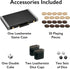Pennsylvania Ave Backgammon Board Game Set, Mainstreet Classics by GLD Products, Black/White/Wood/Gry, 16-20 inches