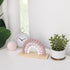 NoJo Rainbow Shelfie Decor - Pink and Ivory Bead Nursery Accent