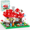 Vziimo Mushroom House Building Set, Creative Mushroom Garden Model Kits for Adults,