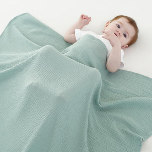 2 Pack 100% 40 40 Inches, Muslin Swaddle Blankets for Newborns, Cotton Receiving Blankets, Soft and Breathable Baby