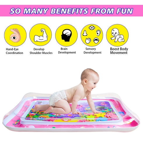 ZHUYNXIR Tummy 3 24 27.5x20 time Water Play mat, Baby Water Play Mat for Kids and Toddlers Baby Toys for to Months