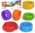 CEMECER Sensory Fidget Toys for Kids, 6 Pack Textured Silicone Slap Bracelets, Stress