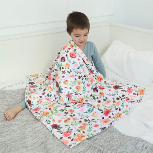 BORITAR Baby Blanket for Girls, Super Soft Double Layer Minky with Dotted Backing, 30 x 40 Inch