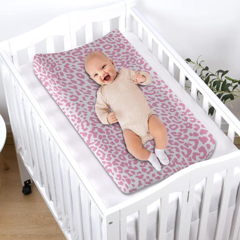Stylish Leopard Baby Changing Pad Cover - Washable & Comfortable