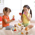 Food Groups Wooden Play Food Sets, Pretend Play Kitchen Toys for Toddlers 1-3, Fake Food Accessories