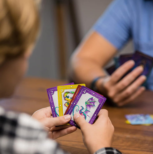 Magic Dragons Card Game, Trick-Taking, Card-Capture Family-Friendly Game for Adults, Teens & Kids, 2-5 Players