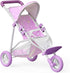Olivia's Little World Baby Doll Jogging-Style Stroller with Canopy, Seatbelt and Storage