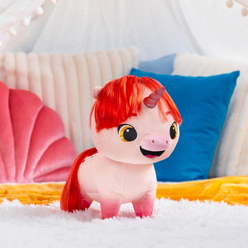 Not Quite Narwhal Pixie Dazzlerump 12" Plushie - Soft Material for Great Hair Play and Huggable Fun!