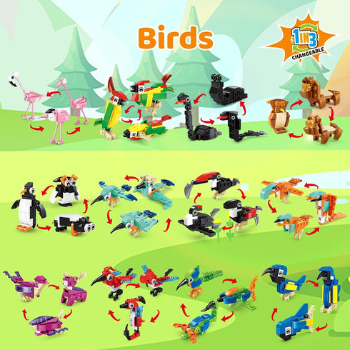 36 Packs Set 4-8, Mini Building Blocks Party Favors Building Blocks for Kids Goodie Bags Stuffers for Kid, Prize Box