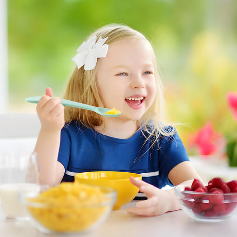 PandaEar 5 Pack Silicone Baby Spoons, Self Feeding 4-6 Months, Gentle for Baby Led Weaning, BPA-Free
