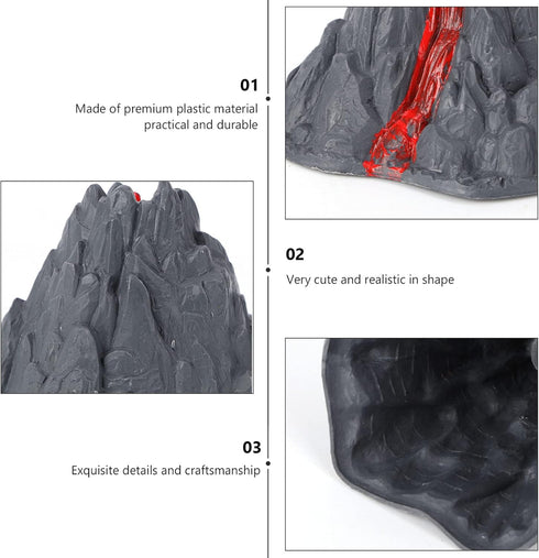 Toyvian 10pcs Volcano Toy volcano kit volcano toy birthday party supplies Volcanic Eruption Model
