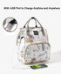 Ybberik Backpack Diaper Bag with Insulated Pockets, Stroller Straps, USB Charging Port, Large Lightweight Diaper Bag