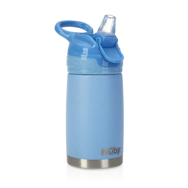 Nuby Thirsty Kids No Spill Flip-It Reflex Stainless Steel Travel Cup or
