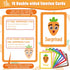Big Feelings Carrot Social Emotional Learning Toys, 26 Facial Expressions & 10 Flashcards for Kids 3-6