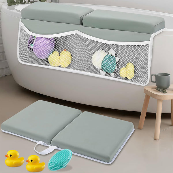 Baby Bath Kneeler and Elbow Rest Pad Set | Bath Kneeling Pad