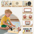 1+ Joyreal Toddler Busy Board with LED Lights, Steering Wheel, Sounds, Montessori Toys for Year Old, Fidget Board