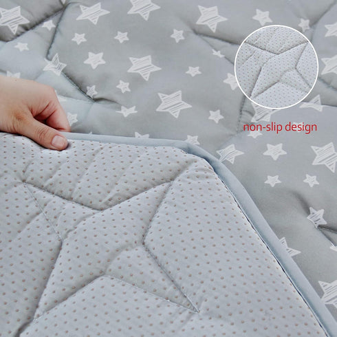 8 69" Octagon Playpen Mat Grey, Non Slip Panel Playpen Mattress Mat Fits Regalo Extra Large Play Yard and hiccapop XL