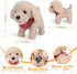 Set, 3, 4, 5, 6 Interactive Walking Plush Puppy Toy Dog, Remote Control Electronic Robot Dog Realistic Wagging Tail