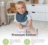 Snug Premium Cotton Baby Bibs for Teething and Drooling