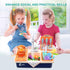 CUTE STONE Pretend Play Kitchen Sink Toys - Cooking Stove with Realistic Light and Sound