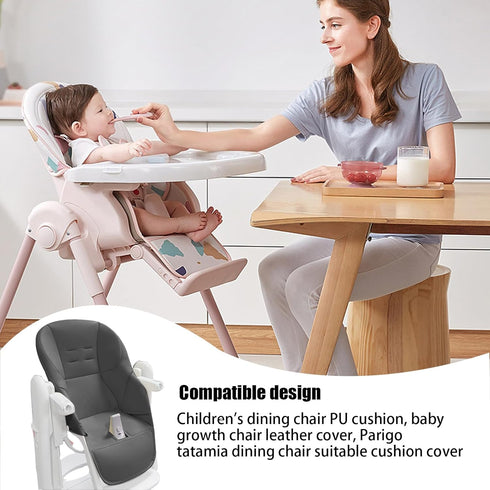 LAFANDE High Chair Covers for Baby, Baby Dining Chair Cushion, Breathable Cushion Dining Chair, PU Leather with Padding