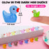 240pcs Luminous Mini Resin Ducks, Tiny Duck Bulk Glow in The Dark Small Plastic Miniature Ducks Figures for Dollhouse Decor Micro Garden Home Landscape Aquarium Craft Gifts Party Favors Toys