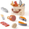 ROBUD Wooden Play Food Set, Cutting Toy Food for Pretend Kids Play