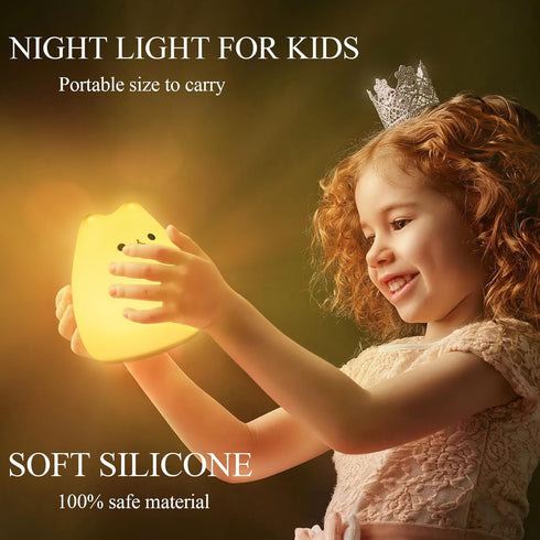 Cute Cat Lamp, Kitty Night Light for Girls Bedroom, Gifts for Women Teen Girls Kids Baby, Kawaii Lamp Nursery