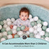 Foam Ball Pit 35.4"x 11.8" for Toddlers, Round Indoor Outdoor Baby Playpen, Ideal Gift for Infants (Balls Not Included)