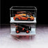MECC Countertop (14x8x12inch/35x20x30cm) Openable Clear Acrylic Display Case-Assemble Box with White Base