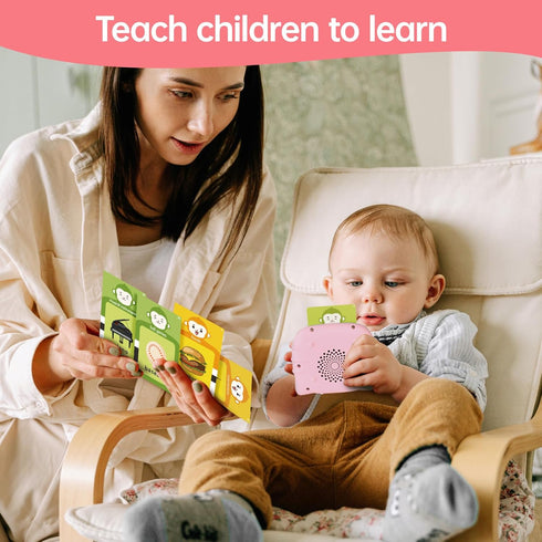 Cards-296 1 2 3 4 Toddler Girls Toys Talking Flash Sight Words, Educational Toys for Year Old, Speech Therapy&Autism