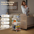 '-3 2+1 1 Baby Diaper Caddy Cart Organizer Tier, Bedside Nursery Essentials Organizer & Storage Holder for Newborn Baby