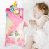 XFEYUE 18 inch Set 18 Inch American Doll Clothes and Sleeping Bag - Rainbow Unicorn Doll Costume with Unicorn Style
