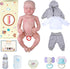 BABESIDE Lifelike Reborn Baby Dolls Boys - 17-Inch Realistic Newborn Full Body Vinyl Baby Dolls with Toy & Gift Box