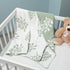 Hahafelt 40x30'' Cozy Sage Green Chenille Baby Blanket for Boy Eucalyptus Leaf Reversible Lightweight Soft Throw
