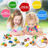 150 Pack Pencil Erasers, Animal Puzzle Erasers, 3D Mini Food, Vegetable, Sport, and Fruit for Kids