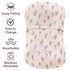 Set 2 Pack LifeTree Muslin Swaddle Blankets,Headband and Hat with Birth Announcement Card and Baby Lounger