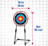 NSG Deluxe Bow and Arrow Set for Kids, Toy Archery Bow with Target, Suction Cup Arrows, Quiver