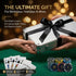200-Piece Set 11.5g 2 5 Poker Heavyweight Chips with Numbers and Aluminum Case Texas Holdem Kit Includes Decks of Cards