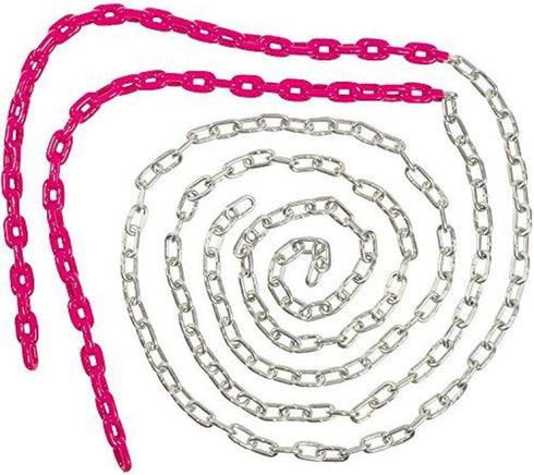 Swing Set Stuff 8 1/2 Coated Swing Chain with SSS Logo Sticker, Pink