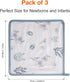 Towels-4 3 Pack Baby Washcloths, Soft Burp Cloths, Absorbent Baby Bath Layer Design-Reusable Baby Wipes Newborn Bath