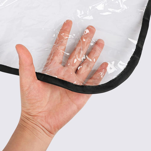 Twins Baby Pushchair Rain Cover, Universal Waterproof Stroller Guard for Double Carriage, Outdoor Wind Dust Snow