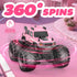 360Rotate 4x4 2.4GHz 6 7 8 9 10 11 12+,Pink NQD Monster Truck Toys, Waterproof RC Truck, Amphibious Remote Control