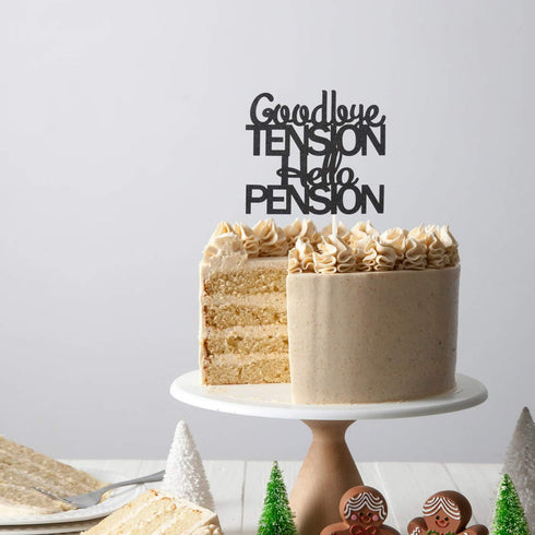 PHOHUI HAVE A NICE TIME Cake Topper, Double Sided Black Glitter Retirement Party Decorations Sign