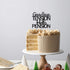 PHOHUI HAVE A NICE TIME Cake Topper, Double Sided Black Glitter Retirement Party Decorations Sign