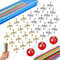 ZeeDix 90 Pcs Pick Up Sticks with 3 Sets Retro Metal Jacks Kit, Classic Fun Game Gift of Jacks for Kids